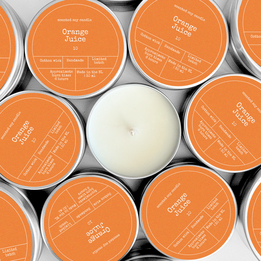 Soy wax scented candle | Orange juice