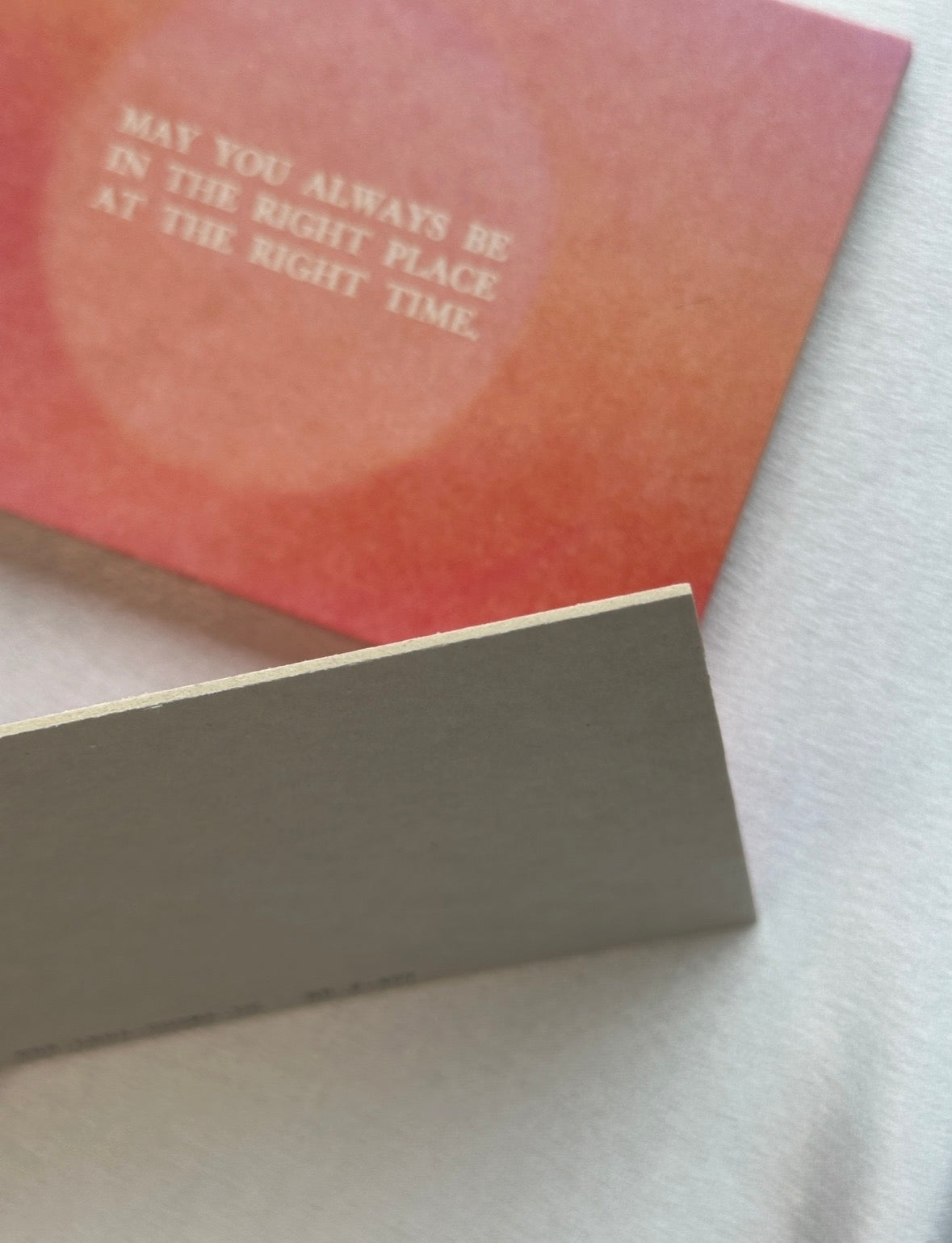 May you always be in the right place at the right time | Card
