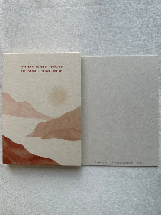 Today is the start of something new | Card