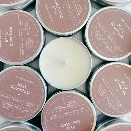 Soy Wax Scented Candle | Milk Chocolate